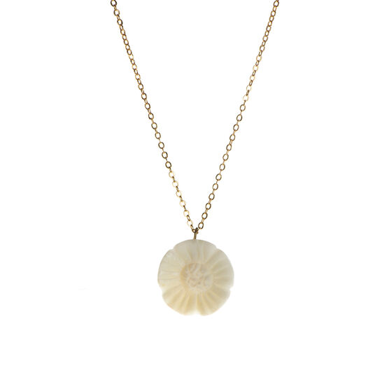 Tagua seed flower necklace